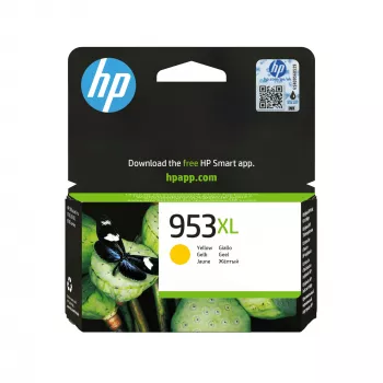 HP 953XL žltá Originálna atramentová kazeta s vysokou výťažnosťou, žltá, 1 ks, 1450 strán