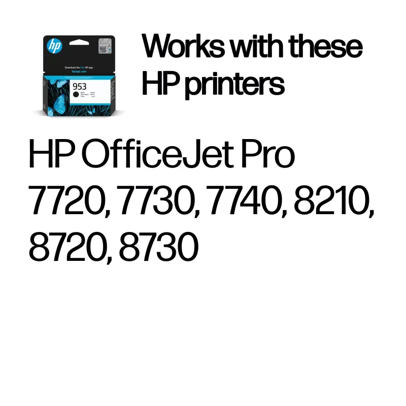 HP 953 Originálna atramentová kazeta čierna