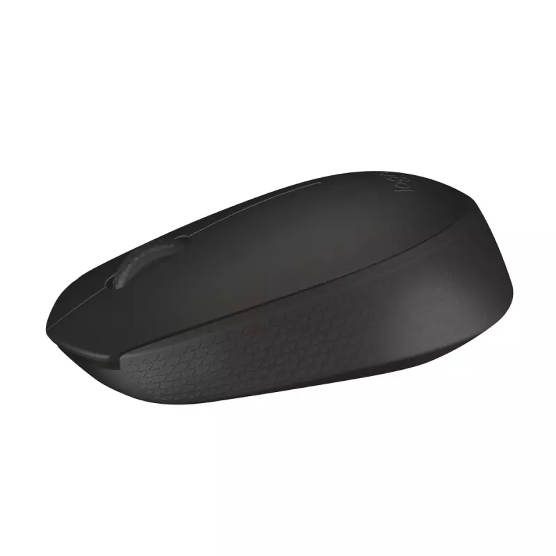 Bezdrôtová optická myš Logitech B170 RF, obojručná, 3 tlačidlá, čierna, 10 m dosah, až 12 mesiacov výdrž batérie