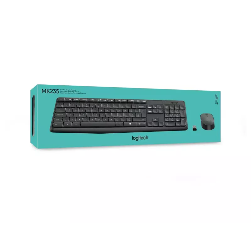 Bezdrôtová súprava klávesnice a myši Logitech MK235