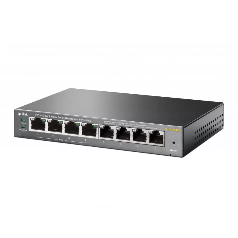 Riadený switch TP-Link TL-SG108PE 8-portový Gigabit so 4-portovým PoE