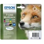Epson Fox multipack 4 farby T1285 DURABrite Ultra atrament, čierna, azúrová, purpurová, žltá, 5,9 ml, 3,5 ml, 1 ks, multipack