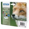 Epson Fox multipack 4 farby T1285 DURABrite Ultra atrament, čierna, azúrová, purpurová, žltá, 5,9 ml, 3,5 ml, 1 ks, multipack