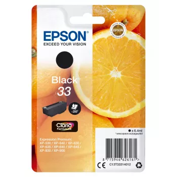 Kazeta Epson 33 čierna 250 strán C13T33314012