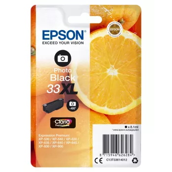 Epson Oranges samostatné balenie photo čierna 33XL Claria Premium Ink