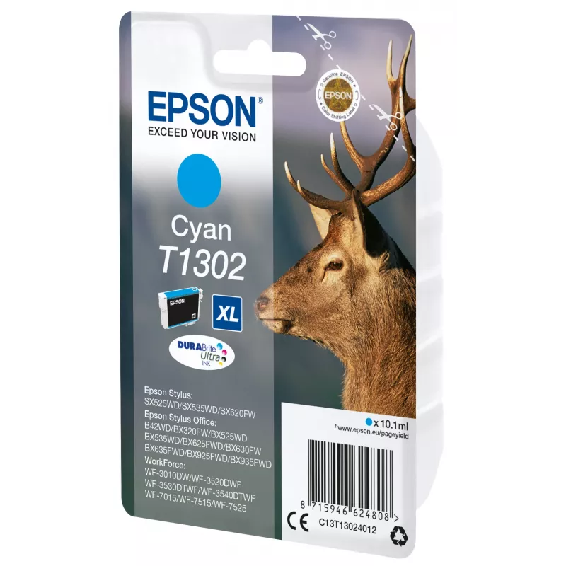 Epson Stag samostatné balenie azúrová T1302 DURABrite Ultra atrament