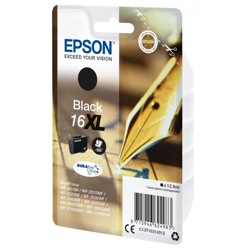 Epson pero a krížovka jednotlivé balenie čierna 16XL DURABrite Ultra atrament