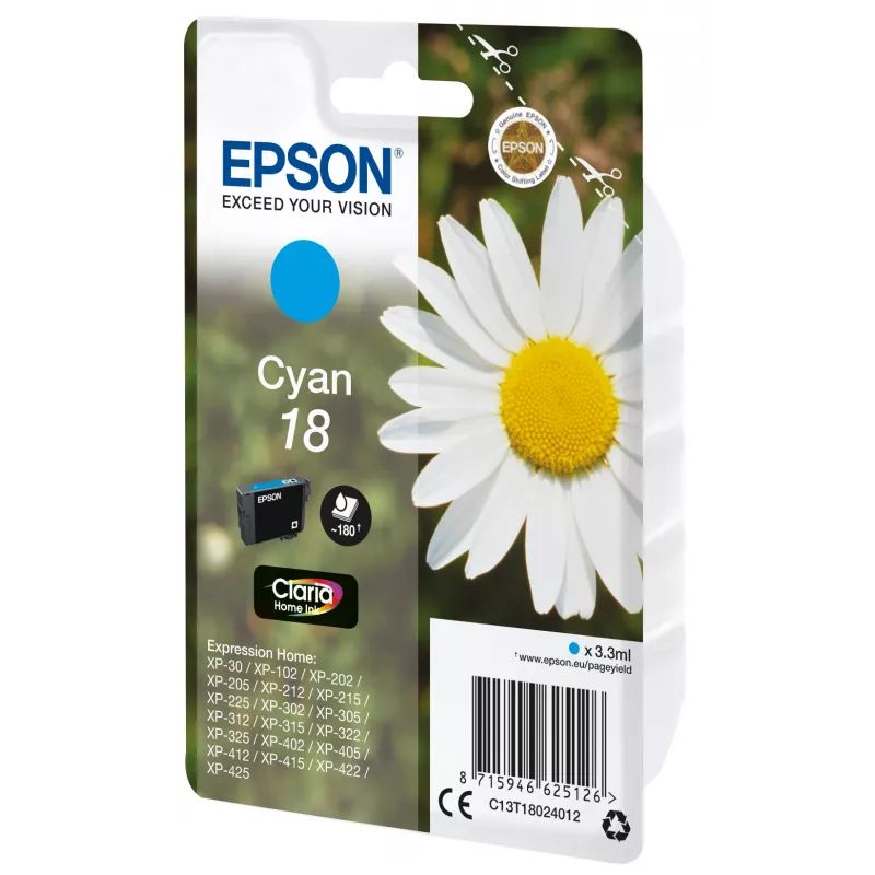 Epson Daisy samostatné balenie azúrová 18 Claria Home atrament