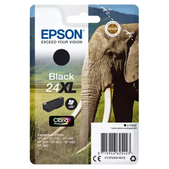 Epson Elephant samostatné balenie čierna 24XL Claria Photo HD atrament