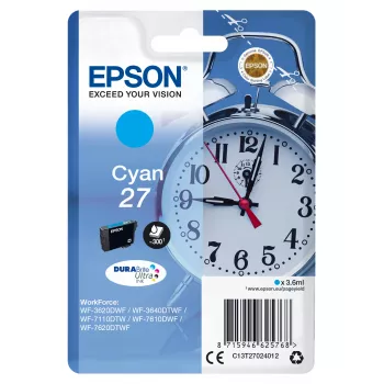 Epson Alarm clock samostatné balenie azúrová 27 DURABrite Ultra atrament