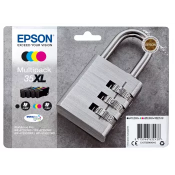 Epson Padlock multipack 4 farby 35XL DURABrite Ultra atrament