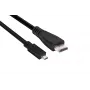 Club 3D CAC-1351 kábel z Micro HDMI na HDMI 2.0, 4K60Hz, samec/samec, 1 m, čierny