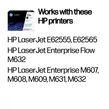 HP 37A originálna LaserJet tonerová kazeta čierna, 3000 strán