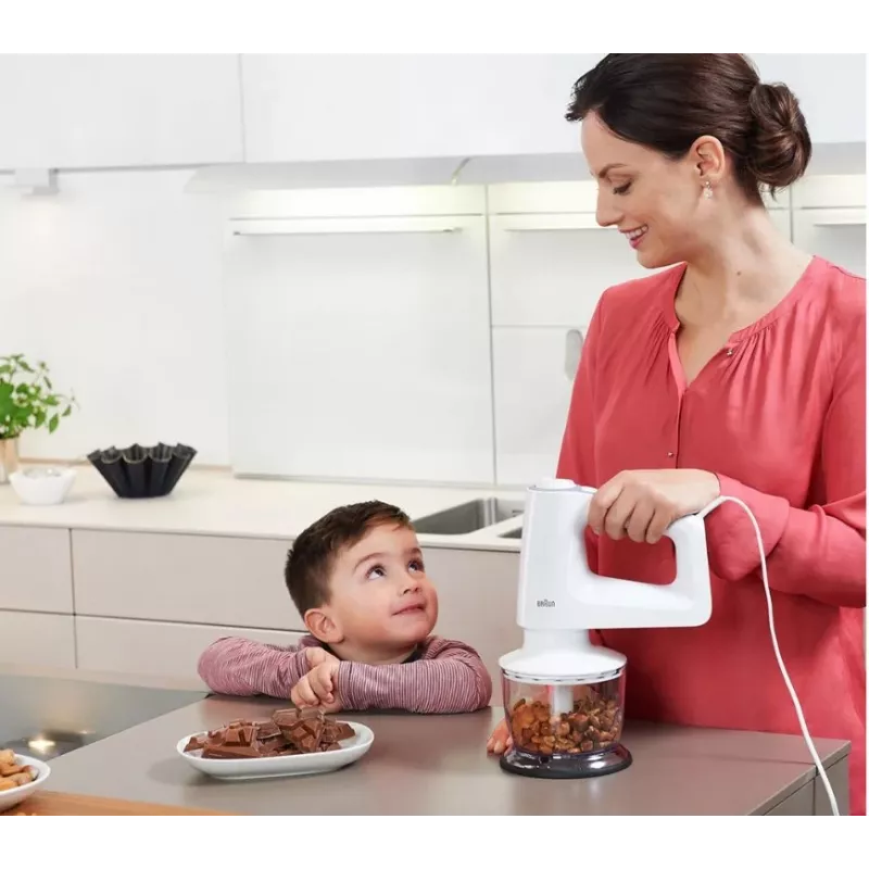 Braun HM 3135 WH ručný mixér 500 W sivá, biela