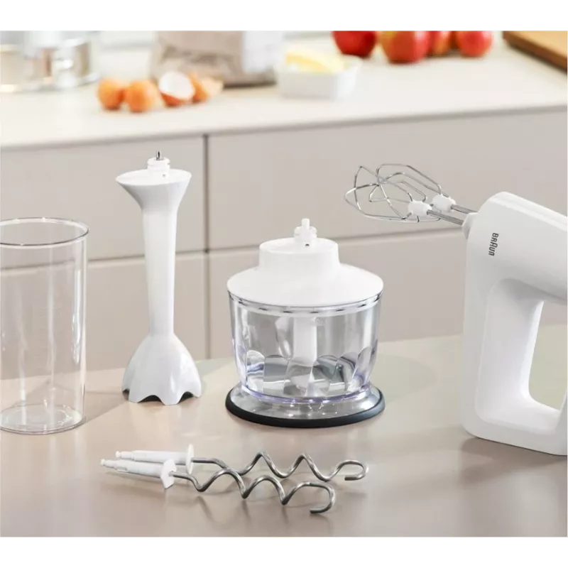 Braun HM 3135 WH ručný mixér 500 W sivá, biela
