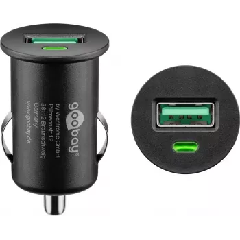 Auto nabíjací adaptér Goobay 18 W Quick Charge 3.0 čierny
