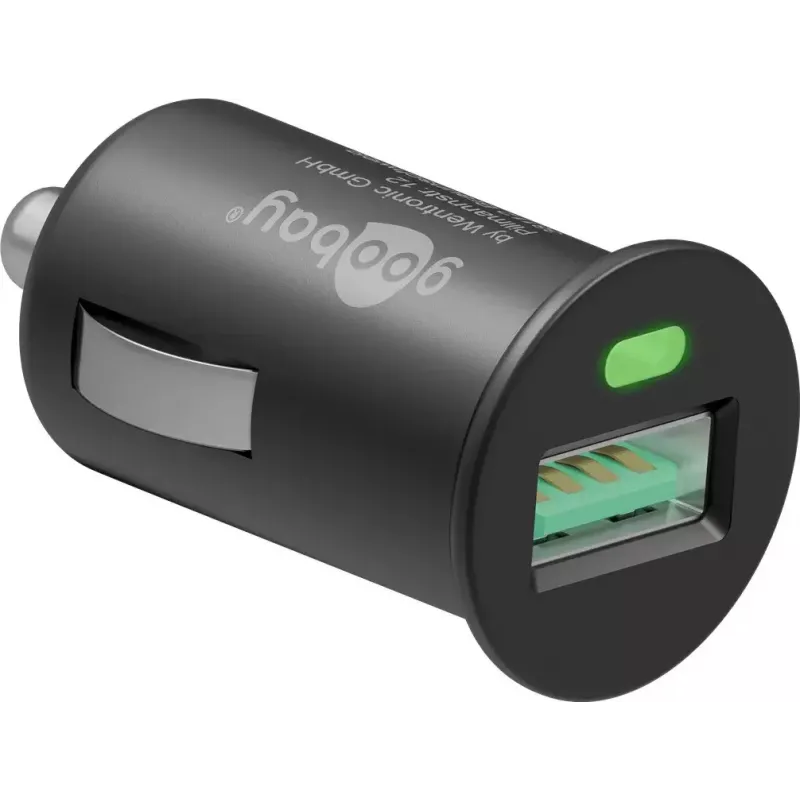 Auto nabíjací adaptér Goobay 18 W Quick Charge 3.0 čierny