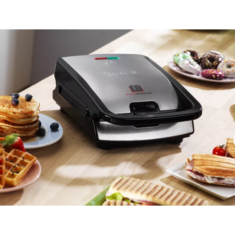 Tefal Snack Collection SW852D sendvičovač 700 W čierna, nerez