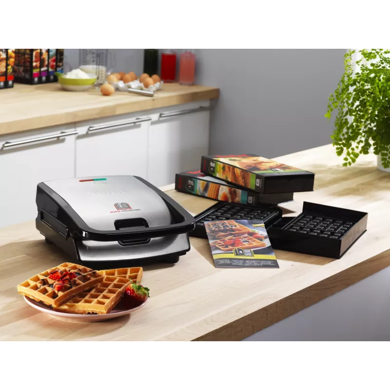 Tefal Snack Collection SW852D sendvičovač 700 W čierna, nerez