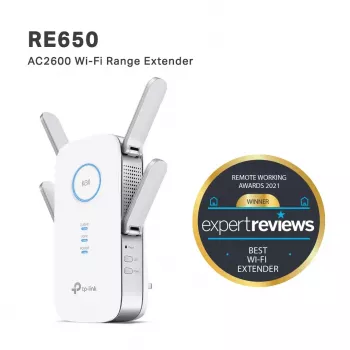 TP-Link RE650 sieťový extender sieťový vysielač biely 10, 100, 1000 Mbit/s