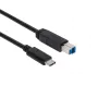 CLUB3D USB 3.1 Gen2 Type-C na Type-B kábel samec/samec, 1 m / 3.3 ft.