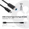 CLUB3D USB 3.1 Gen2 Type-C na Type-B kábel samec/samec, 1 m / 3.3 ft.
