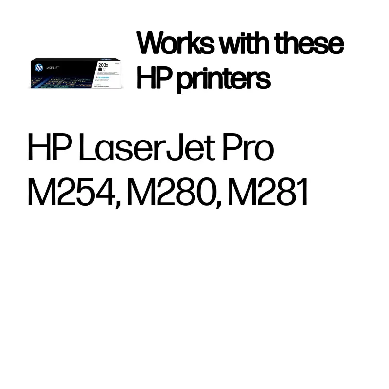 HP 203X High Yield čierna originálna LaserJet tonerová kazeta