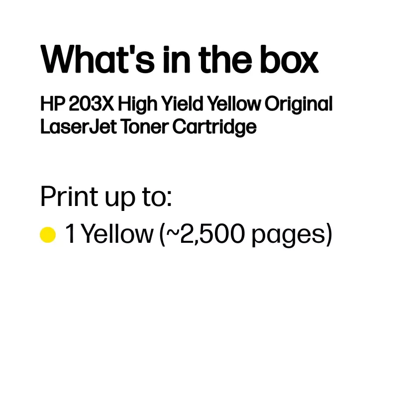 HP LaserJet 203X High Yield žltá originálna tonerová kazeta