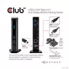 CLUB3D USB3.2 Gen1 typ A alebo C Dual Display 4K60Hz dokovacia stanica DisplayLink® certifikovaná