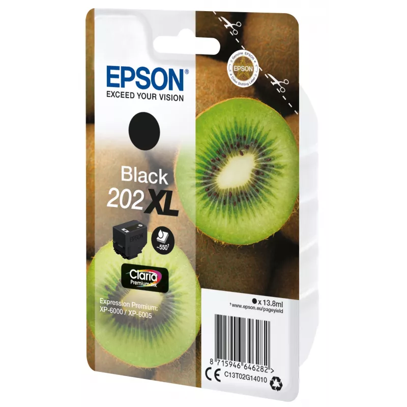 Epson Kiwi Singlepack čierna 202XL Claria Premium atrament