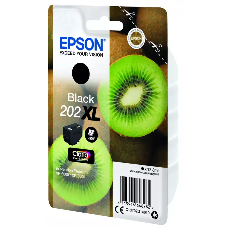 Epson Kiwi Singlepack čierna 202XL Claria Premium atrament
