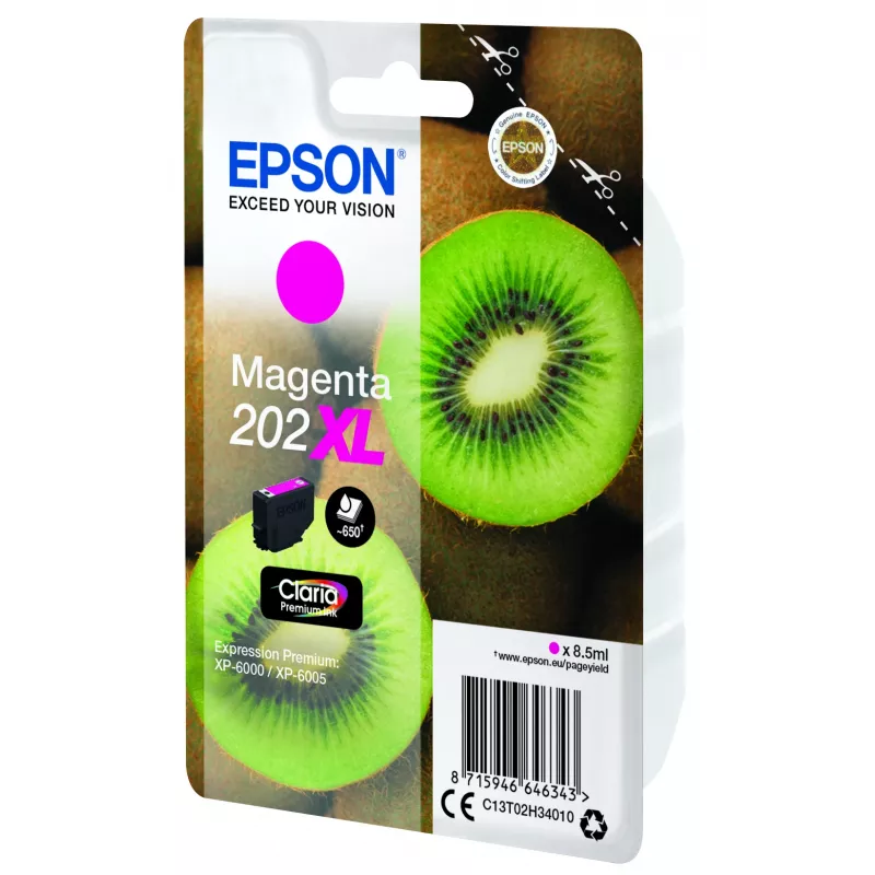 Epson Kiwi Singlepack purpurová 202XL Claria Premium atrament