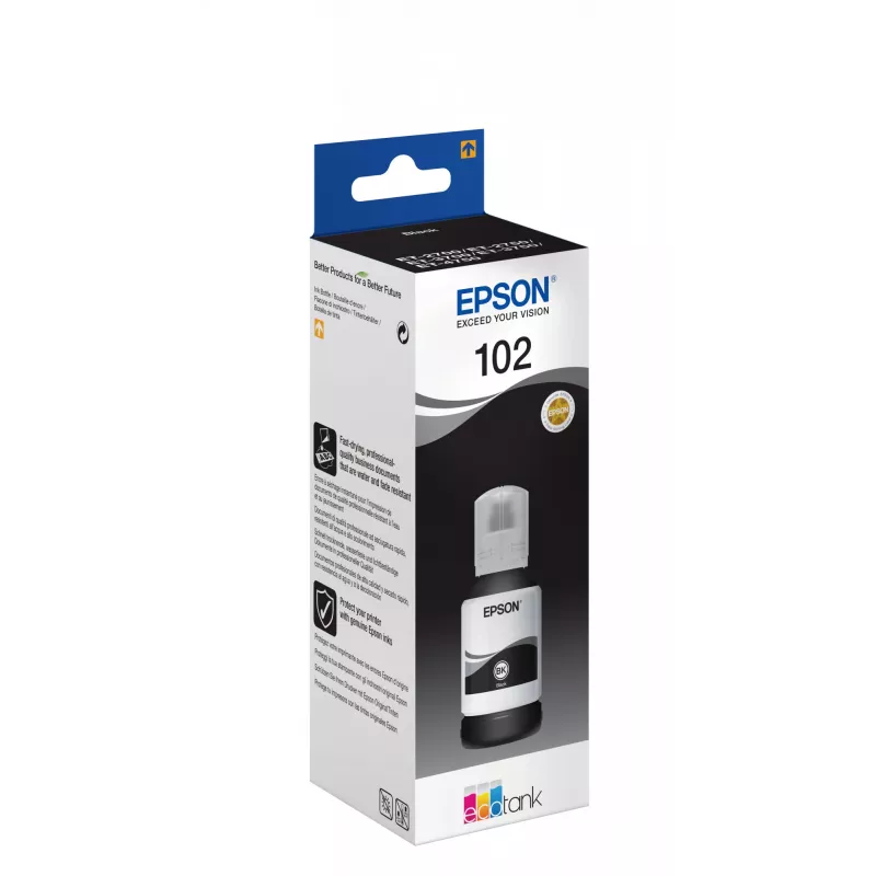 Epson 102 EcoTank pigmentový čierny atrament vo fľaši