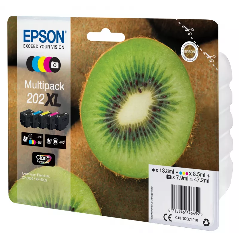 Epson Kiwi Multipack 5 farieb 202XL Claria Premium atrament