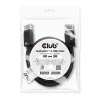 Club 3D CAC-2068 kábel DisplayPort 1.4, HBR3, 32,4 Gbps, 8K60Hz, M/M, 2 m, čierny