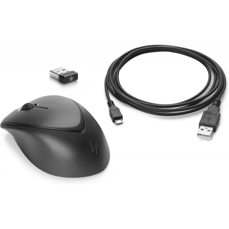 HP Wireless Premium myš, obojručná, laserová, RF Wireless, 1200 DPI, čierna