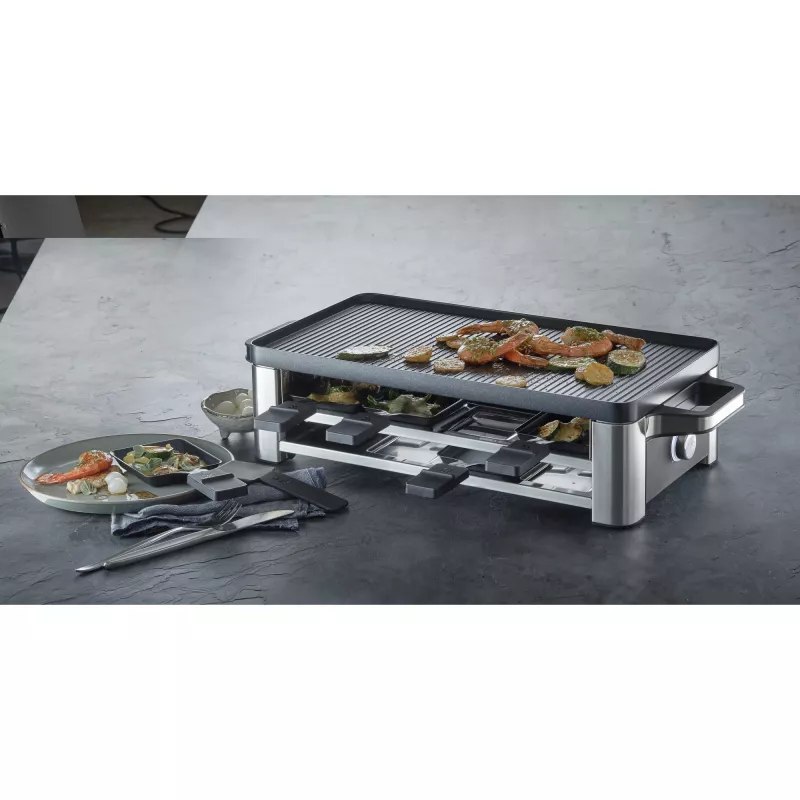 WMF Lono 0415040011 Raclette gril 8 osôb 1500 W čierna, chróm