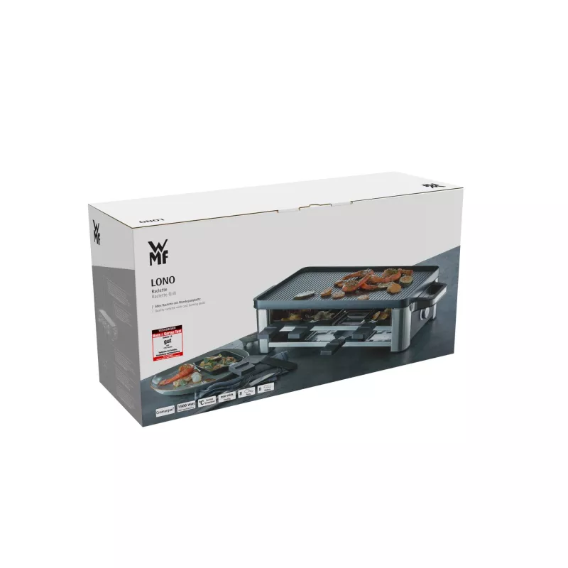 WMF Lono 0415040011 Raclette gril 8 osôb 1500 W čierna, chróm