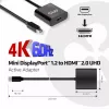 Aktívny adaptér CLUB3D Mini DisplayPort 1.2 na HDMI 2.0 UHD