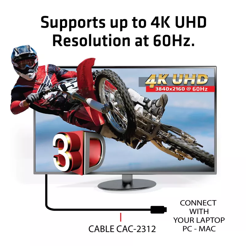CLUB3D HDMI 2.0 4K60Hz UHD kábel 5m/16.4ft