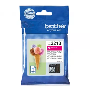 Brother LC3213M atramentová kazeta, 1 ks, originálna, vysoká (XL) výťažnosť, purpurová