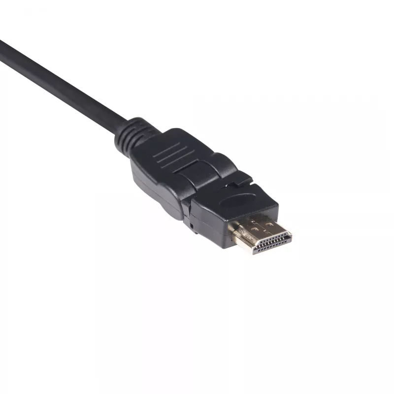 Club 3D CAC-1360 kábel HDMI 2.0 s Ethernetom, otočný o 360°, 4K60Hz UHD, M/M, 2 m, čierny