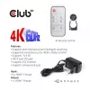 CLUB3D HDMI™ 2.0 UHD 4K60Hz SwitchBox 4 porty s IR diaľkovým ovládačom