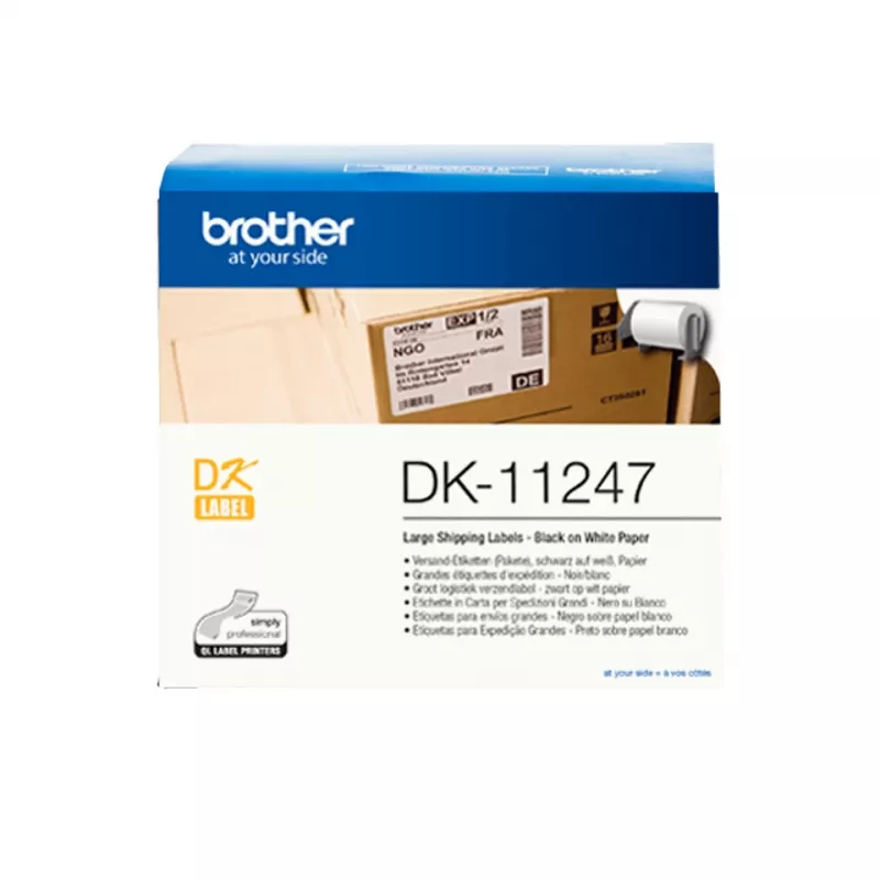 Brother DK-11247 páska s etiketami čierna na bielom