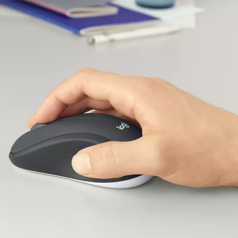 Bezdrôtová sada klávesnice a myši Logitech MK540 Advanced – klávesnica Full-Size QWERTZ, USB prijímač, US rozloženie, ergonomická myš, čierna/biela