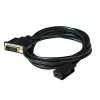 Club 3D CAC-1211 kábel DVI-D na HDMI 1.4, Dual Link, M/F, 2 m, čierny
