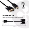 Club 3D CAC-1210 kábel DVI-D na HDMI 1.4, Dual Link, obojsmerný, 4K, M/M, 2 m, čierny