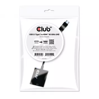 USB 3.1 Type C na HDMI 2.0 UHD 4K 60Hz aktívny adaptér CLUB3D CAC-2504
