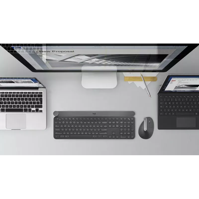 Ergonomická bezdrôtová myš Logitech MX Vertical, MX Vertical, 4000 DPI, RF Wireless + Bluetooth, pre pravákov, grafitová, na kancelárske použitie