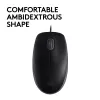 Myš Logitech B110 Silent káblová USB čierna